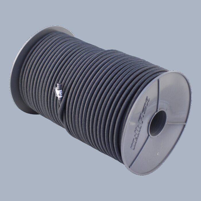 elastische kabel zwart Ø6