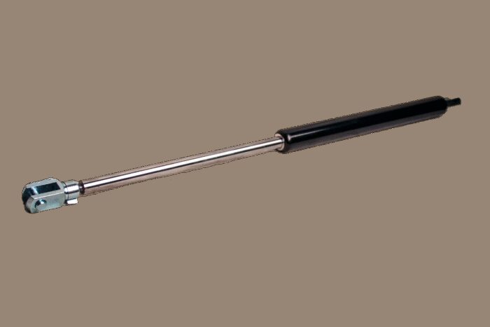 gasdrukveer (G) 14-28 250 615 2500N cilinder met UV lak gitzwart RAL 9005