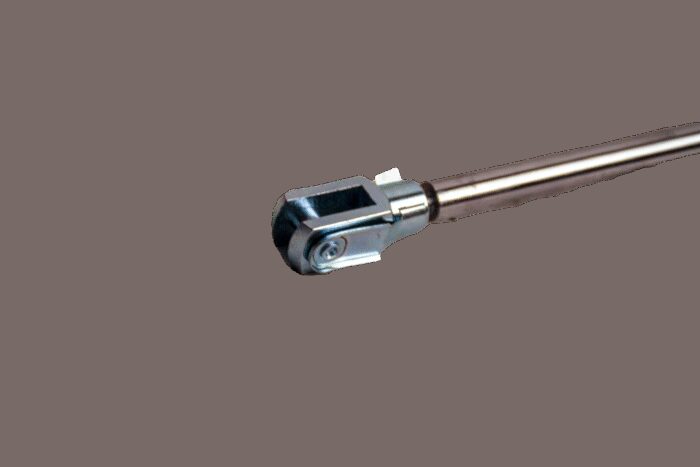 gasdrukveer (G) 14-28 250 615 2500N cilinder met UV lak gitzwart RAL 9005 - Afbeelding 2