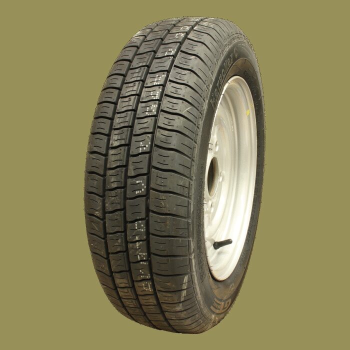 luchtband + wiel 155/70 R12C Kargomax ST-6000 M+S + 4½Jx12H2 ET20 67/112/5 104/101 N staal grijs