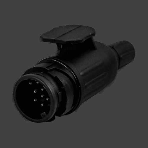 stekker 13 - polig , kunststof 8 schroefcontacten tule met Φ6.8mm gat