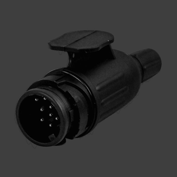 stekker 13 - polig , kunststof 8 schroefcontacten tule met Φ6.8mm gat