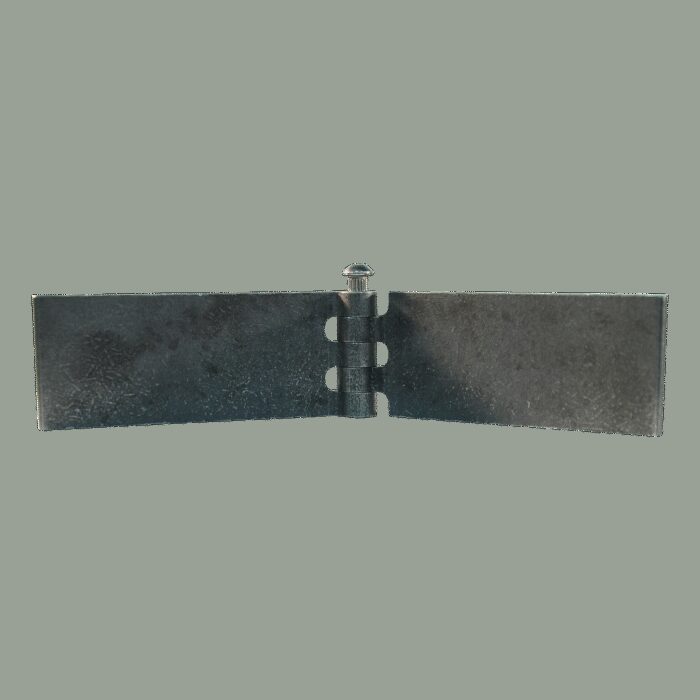 recht portierscharnier met rvs pen 40 x 100mm scharnierblad blank