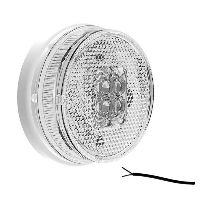LED breedtelicht wit, 500mm kabel open eind 12-24V