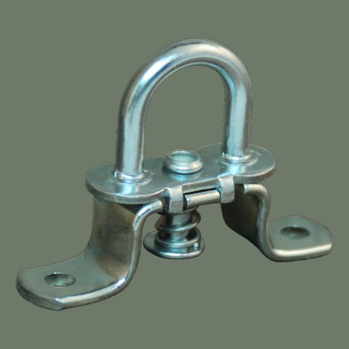 draaisluiting met rvs veer verzinkt voor zeilring 42x22mm