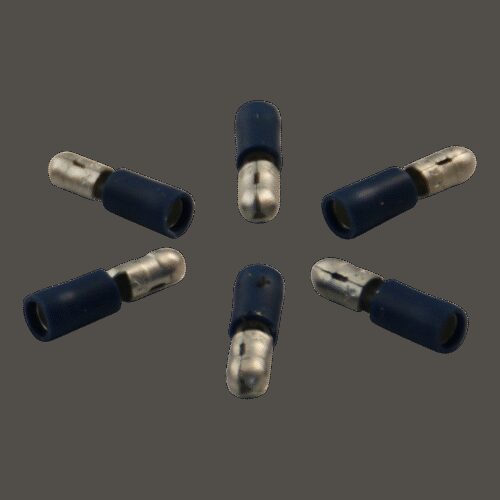 rondsteker voor draad 1,5 - 2,5mm2 , Ø5 , blauw