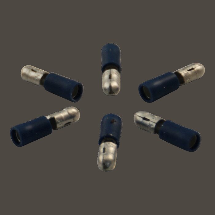 rondsteker voor draad 1,5 - 2,5mm2 , Ø5 , blauw