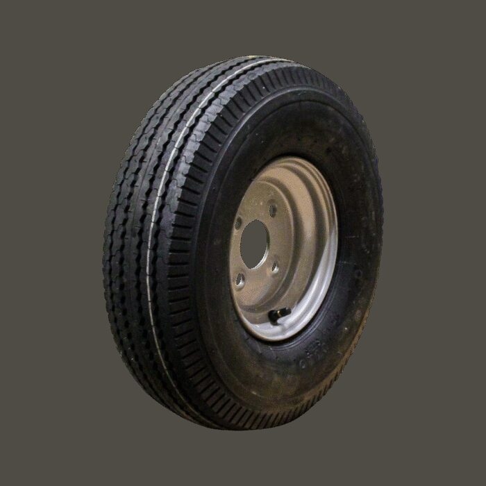 luchtband + wiel 5.00-8 HF-214 6PR + 3.00Dx8 ET0 60/100/4 76 M staal grijs