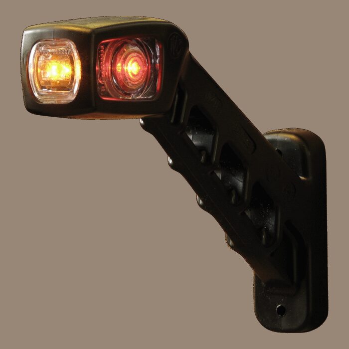 contourlamp 238P/W48 rood / wit / oranje, rechts, 220mm, 2x0,75mm2 - Afbeelding 2