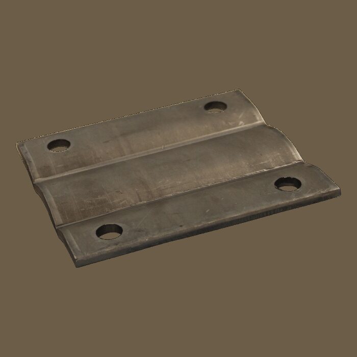 montageplaat steunpoot / -wiel opschroefbaar Ø70mm blank