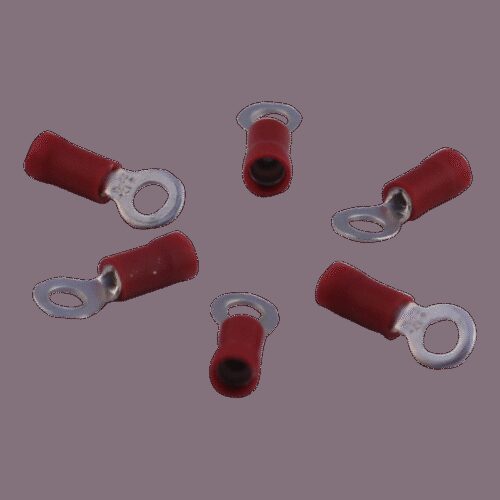 ringkabelschoen voor draad 0,5 - 1,5mm2 , M5 , rood