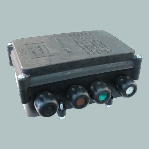 kabelverbindingsdoos 8-polig , AMP 6,3mm vlaksteker