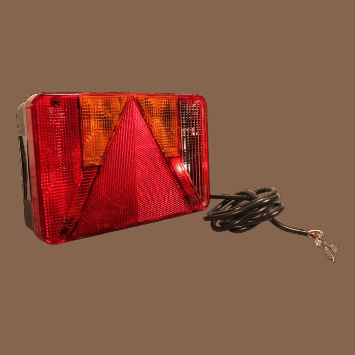 Verlichtingsset rechts met achteruitrijlamp Radex serie 5800 1500mm