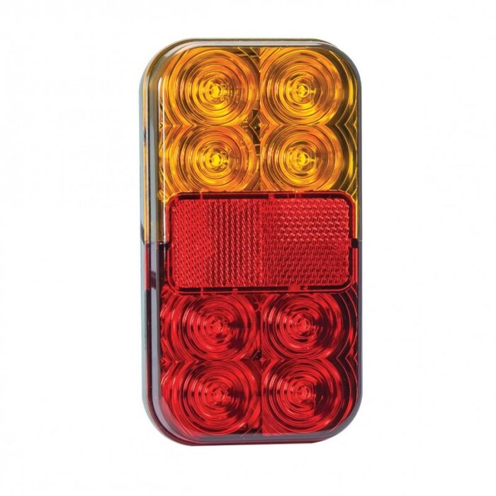 achterlicht universeel 40cm 150 x 80 x 29mm opbouw remlicht knipperlicht kentekenlicht   achterlicht rechthoek reflector 100mm IP67 12 V CE, ECE-R10 / R7 / R6 / R3