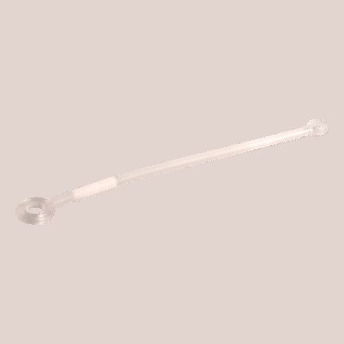 veiligheidsnoer 200mm PVC, transparant met 2 O-ringen