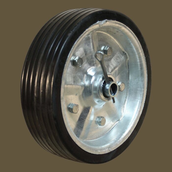 wiel Ø200x60mm stalen velg + asbus + splitpen t.b.v.879.200.600.682