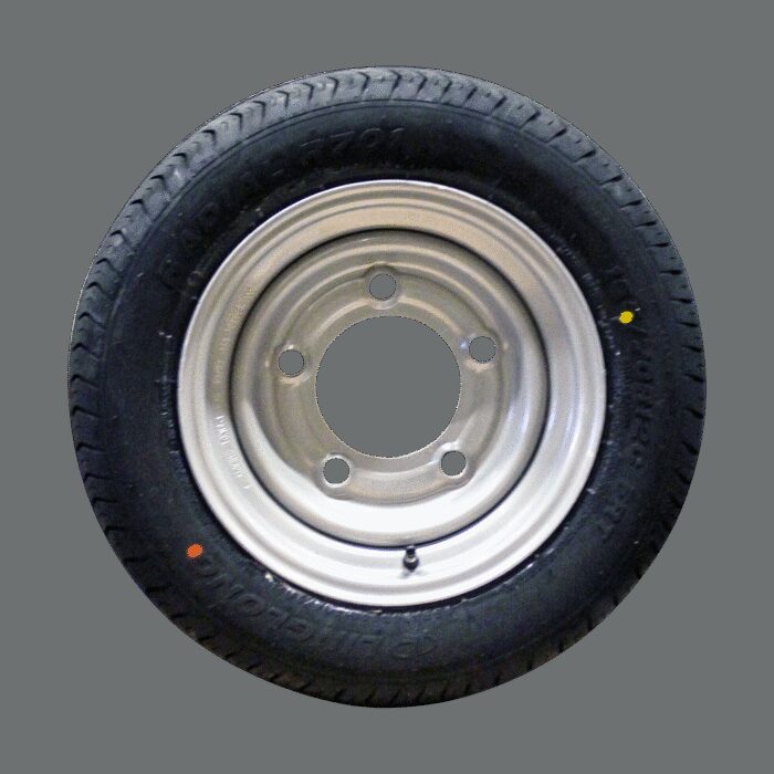 luchtband + wiel 155/70 R12C R701 M+S + 4½Jx12H2 ET0 115/165.1/5 104/102 N staal grijs - Afbeelding 3