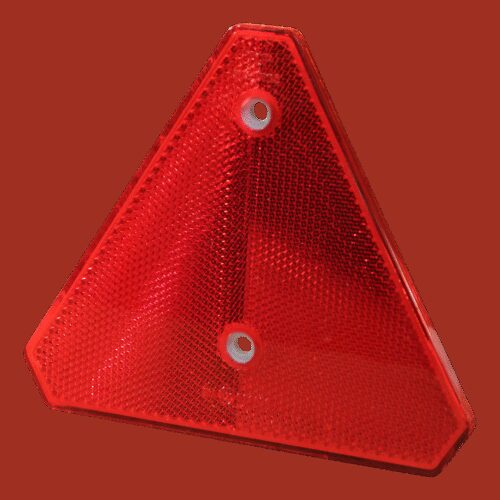 reflector  Δ rood opschroefbaar 143x125