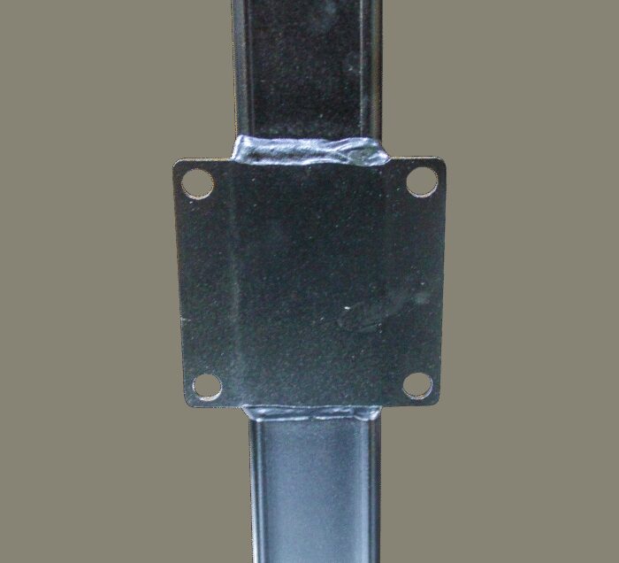steunpoot P ⧄60mm 600kg zwart gelakt RAL 9005 - Afbeelding 3