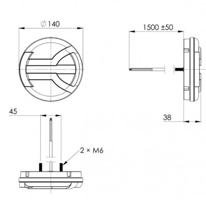 achterlicht LED 1500mm kabel remlicht dynamisch knipperlicht kentekenlicht   neon-achterlicht  IP68 12/24 V Lavaflow - Afbeelding 5