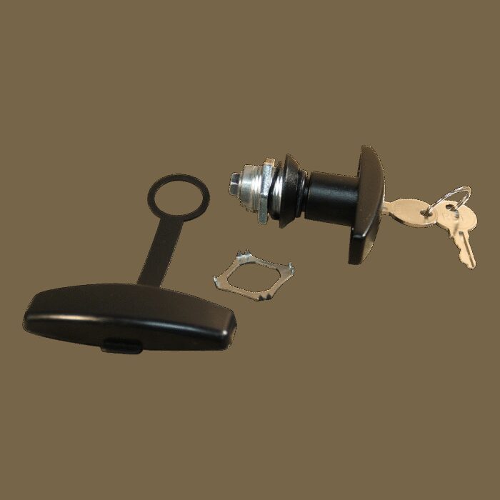 accessoire onderbouwkist kunststof T-greep + slot Stabilo 500, 500-3, 500-4, 600, 800