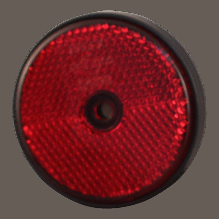 reflector Ø rood opschroefbaar Ø61