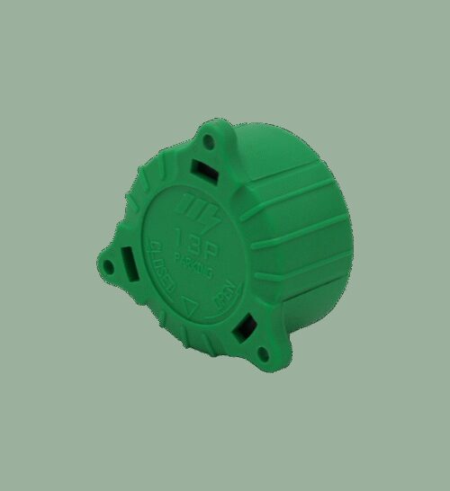 montage adapter kunststof groen t.b.v . Menbers stekkers 13p 882.000.411.111 en 882.000.411.412