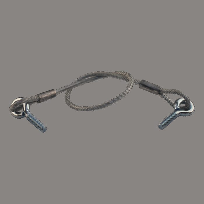 achterbordkabel Ø5 445mm 2x schroefoog M8x30mm