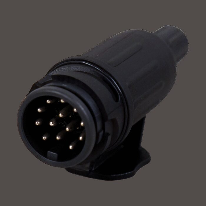 stekker 13 - polig , kunststof 13 schroefcontacten tule met Φ6.8mm gat