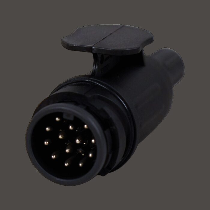 stekker 13 - polig , kunststof 13 schroefcontacten tule met Φ6.8mm gat - Afbeelding 2