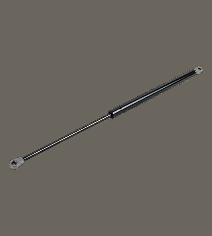 gasdrukveer (G) 08-19 200 1 500 AU19 (M8 Ø8,1 t=10) AB11 (Ø8,1 t=10) 250N cilinder met 2 componenten lak gitzwart RAL 9005