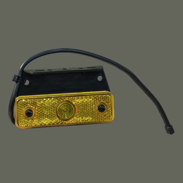 zijmarkeringslamp Aspöck SIDEPOINT Inclusief montagesteun 90° DC kabel 250mm