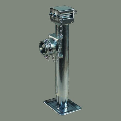 steunpoot wegklapbaar LR met zeskant SW19 Ø57mm 1300kg verzinkt 250mm 430mm