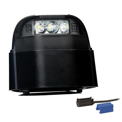 kentekenlamp LED 12/24v 120,3 x 547 x 97mm DC kabel 500mm, 0,75mm² 72mm  CE, ECE-R10 / R4