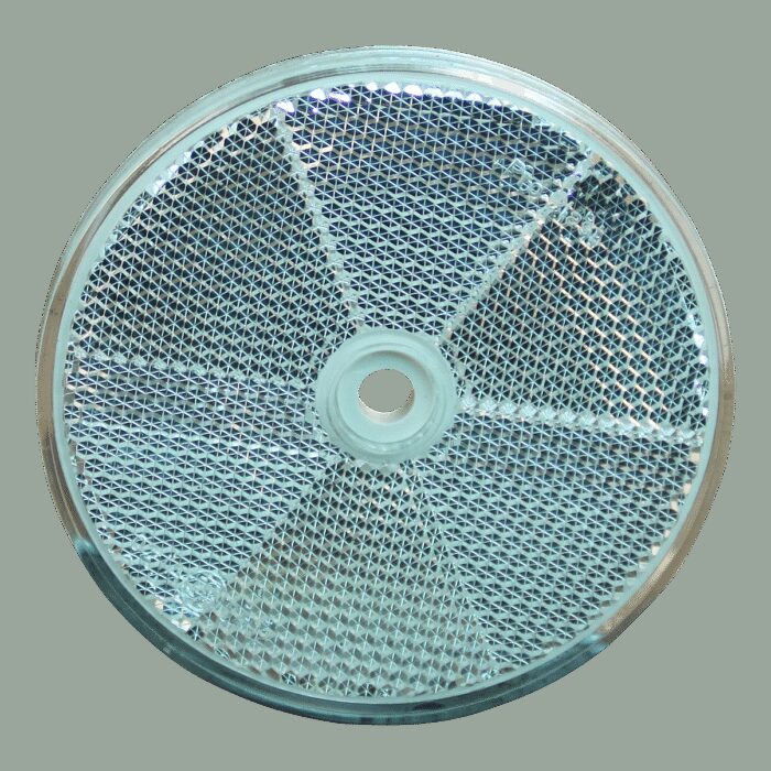 reflector Ø wit opschroefbaar Ø80