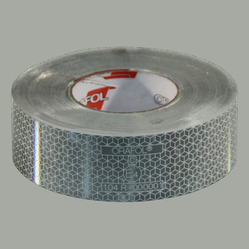 markeringssticker opleggers >3500kg 50mm x 50mtr wit