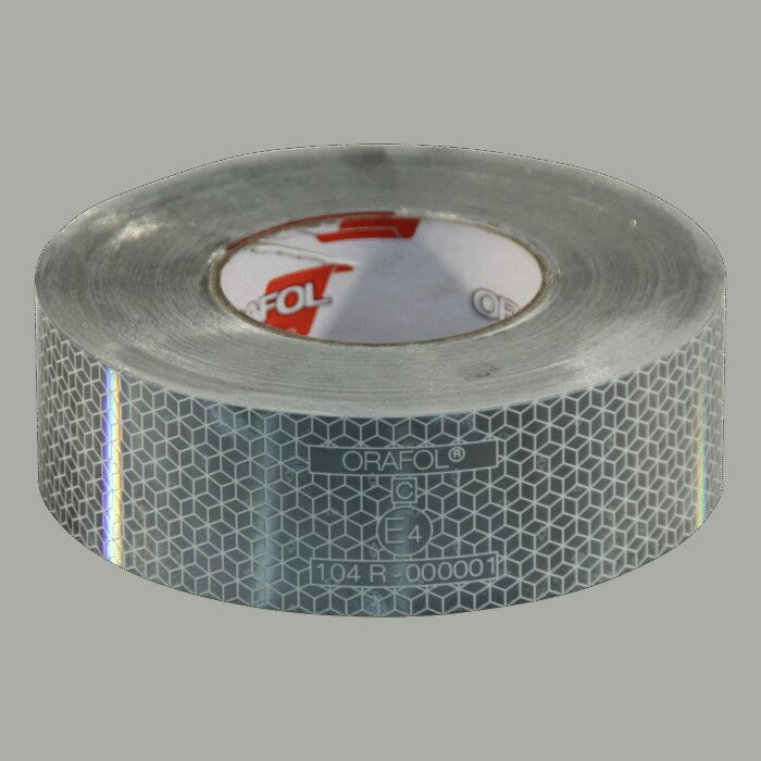 markeringssticker opleggers >3500kg 50mm x 50mtr wit