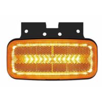 zijmarkeringslamp met knipperlicht functie kabel 500mm 123x80x38mm 53 / 30mm  12/24v oranje oranje CE, ECE-R10 / R7 / R6-CAT5 / R3