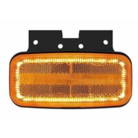 zijmarkeringslamp met knipperlicht functie kabel 500mm 123x80x38mm 53 / 30mm  12/24v oranje oranje CE, ECE-R10 / R7 / R6-CAT5 / R3 - Afbeelding 2
