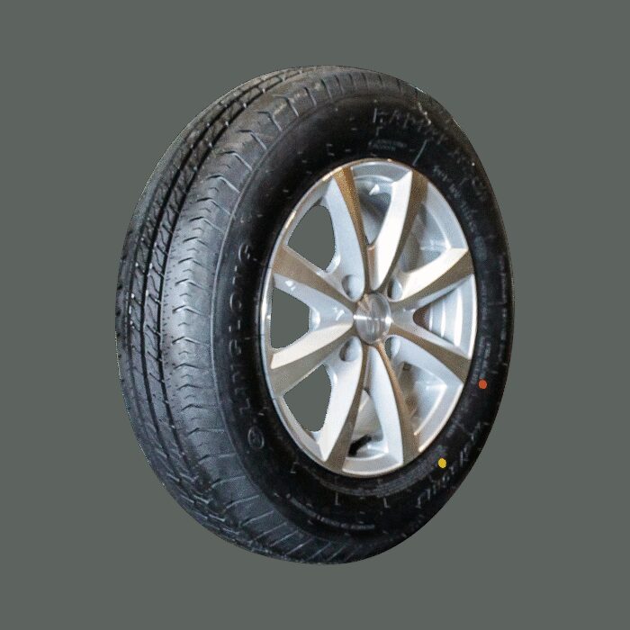 luchtband + wiel 155/80 R13 R701 M+S + 5Jx13H2 ET30 57/100/4 84 N lichtmetaal grijs