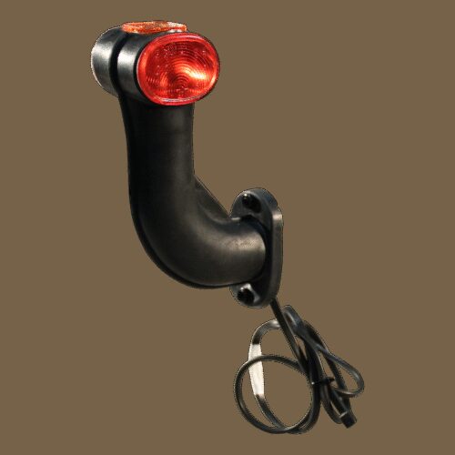 contourlamp Superpoint II versie "earpoint" rood / wit / oranje rechts DC kabel 1000mm