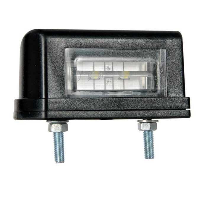 kentekenlamp LED 12/24 V 83 x 40 x 30mm 50cm kabel 45mm  CE, ECE-R10 / R7 / R4 wit