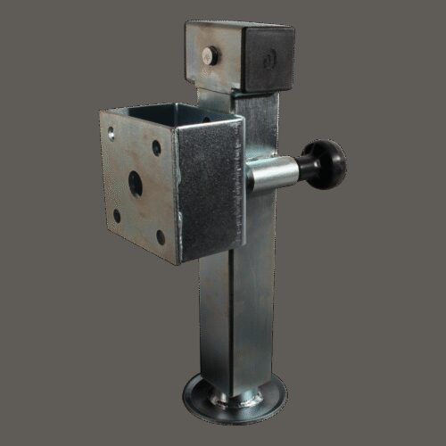 steunpoot wegklapbaar SF60-D85-met zeskant SW19 en adapter ⧄60mm 1300kg verzinkt 240mm 415mm