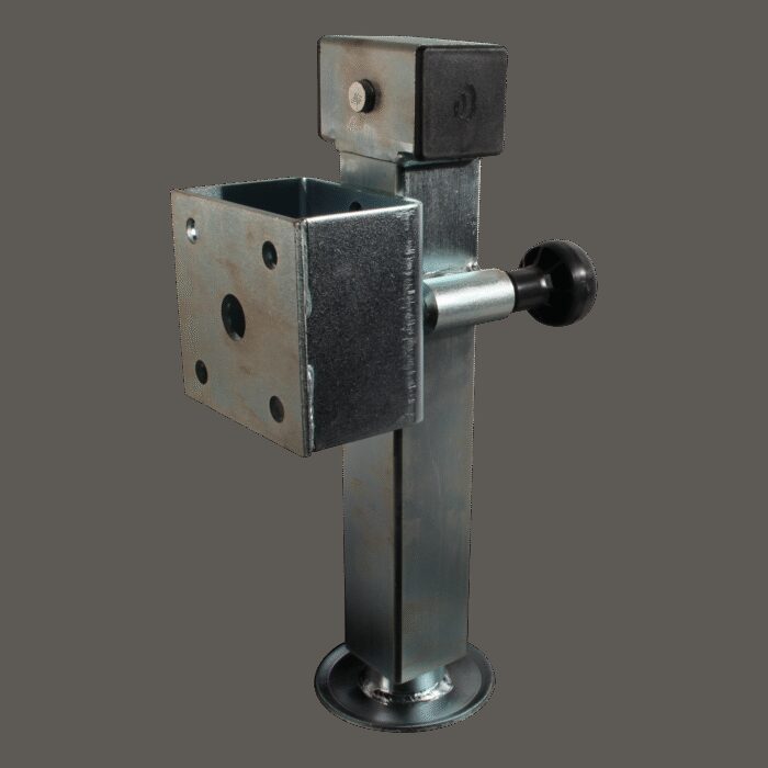 steunpoot wegklapbaar SF60-D85-met zeskant SW19 en adapter ⧄60mm 1300kg verzinkt 240mm 415mm