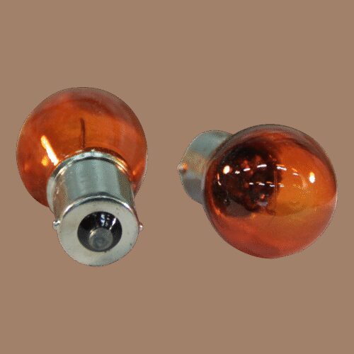 stop- / knipperlamp BA15S 12V 21W 15x47 oranje