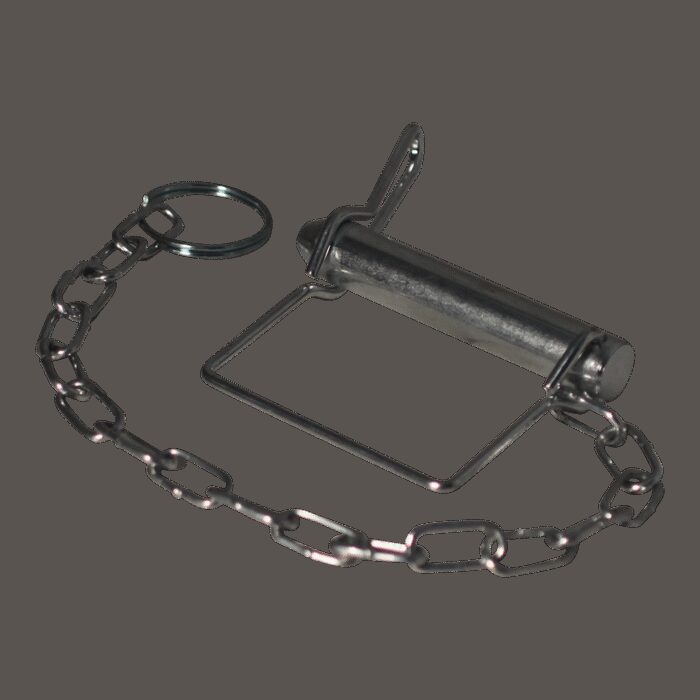vergrendelpen met veer Ø15,8 x 93mm, ketting 310mm