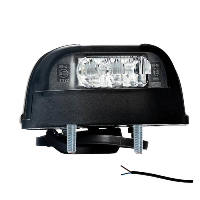kentekenlamp LED 12/24v 112,3 x 57 x 97mm 50cm kabel 45 of 72mm  CE, ECE-R10 / R4