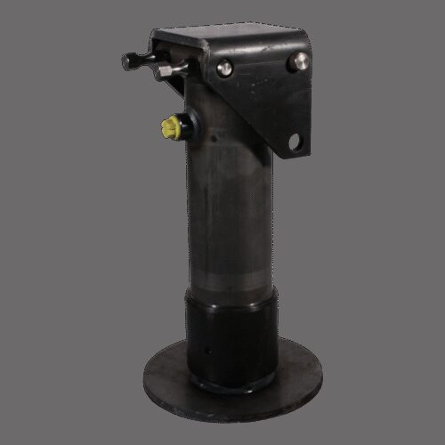 steunpoot hydraulisch met terughaalveer , 90° zwenkbaar Ø100mm