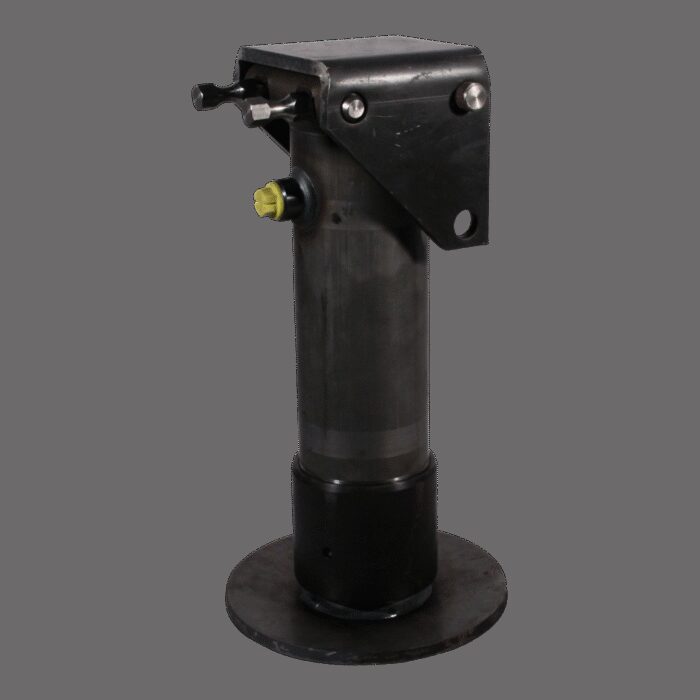 steunpoot hydraulisch met terughaalveer , 90° zwenkbaar Ø100mm