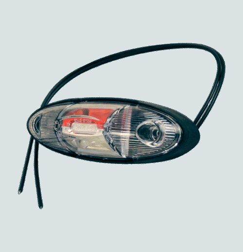 contourlamp W105 rood / wit, links / rechts, 220mm, 2x0,75mm2
